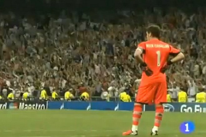 Iker Casillas po zmagovitem zadetku v 90. minuti ni čutil potrebe po slavju.