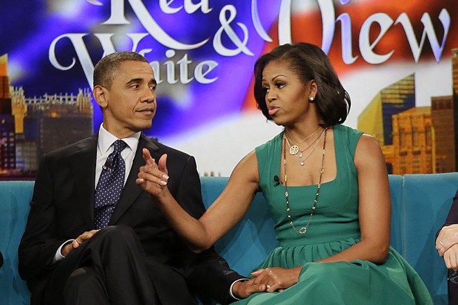 Barack in Michelle Obama.