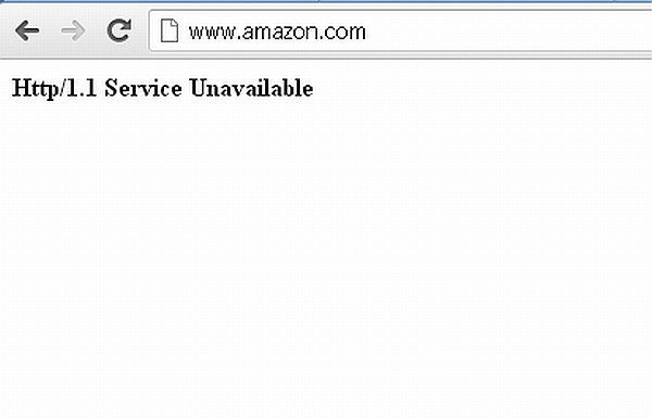 Amazon.com trenutno nedostopen, vzrok še ni znan
