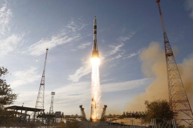 Sojuz na poti na vesoljsko postajo