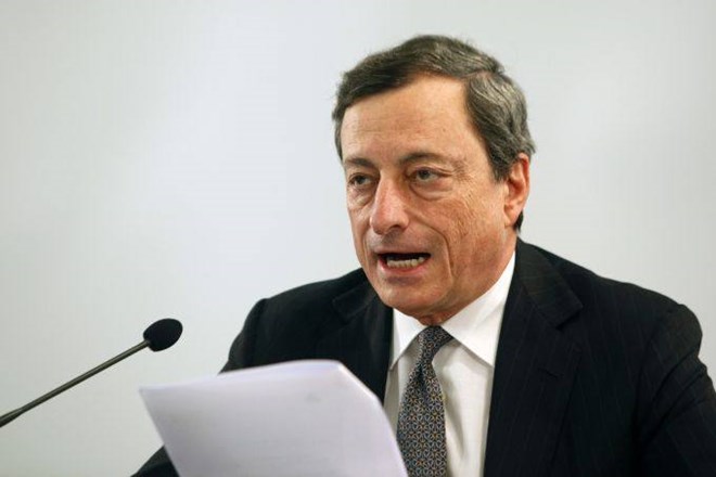Predsednik ECB Mario Draghi (foto: Jaka Gasar)