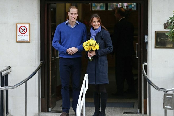 William in Kate pred bolnišnico. (Foto: Reuters) 