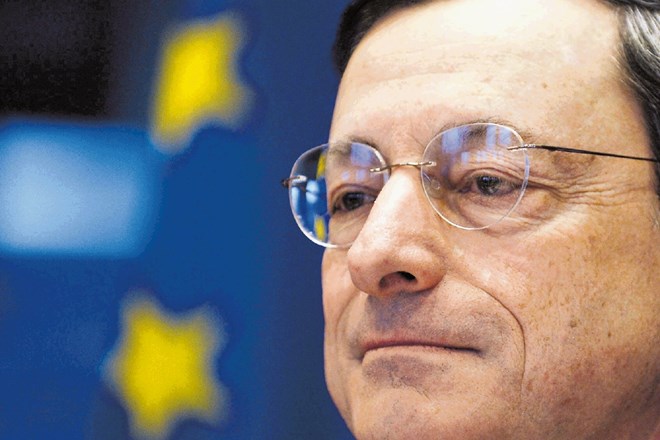Predsednik (ECB) Mario Draghi.  