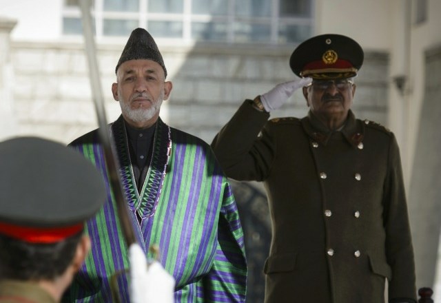 Afganistanski predsednik Hamid Karzaj.  