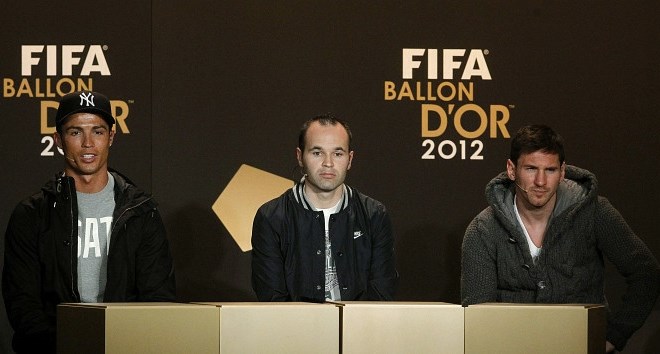 Messi je še četrtič zapored prejel zlato žogo. (Foto: Reuters) 