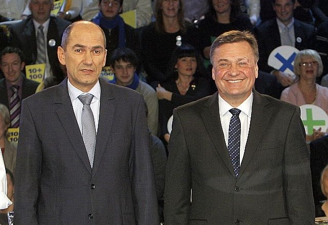 Janez Janša in Zoran Janković. (Foto: Jaka Adamič) 