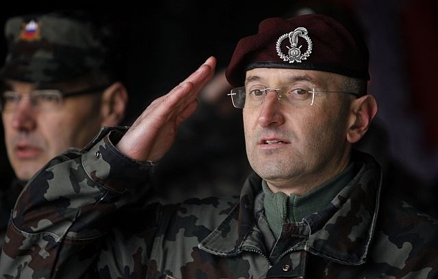 Načelnik generalštaba Slovenske vojske brigadir Dobran Božič (foto: Bojan Velikonja) 