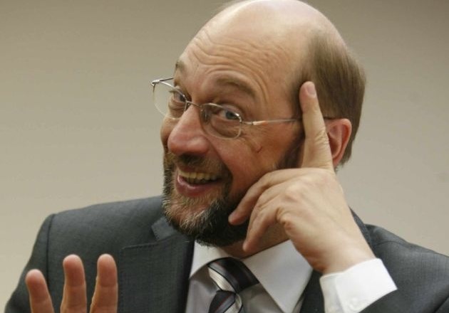 Schulz je sicer Nemec, pripada pa politični skupini socialistov in demokratov (S&amp;D). (Foto: Matej Povše) 