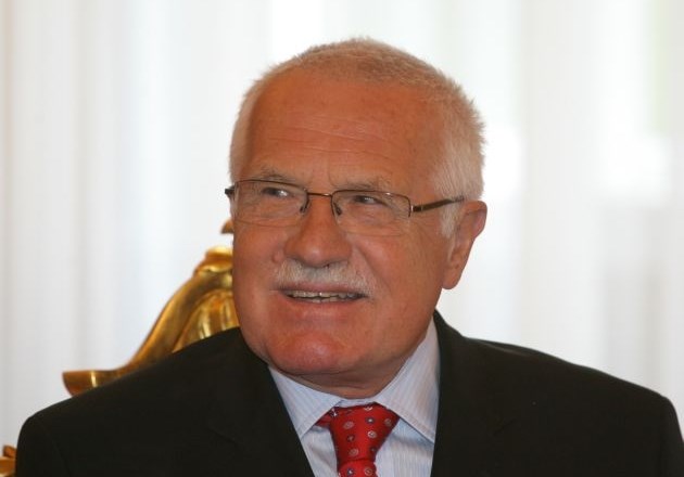 Češki predsednik Vaclav Klaus.     