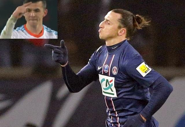 Burton je Ibrahimovića želel sprovocirati na tak način, da mu je pokazal, kako velik nos ima. (Foto: Reuters) 