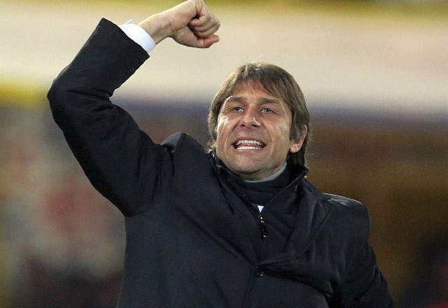 Antonio Conte si je ob zmagi v Bologni dal duška. (Foto: Reuters) 