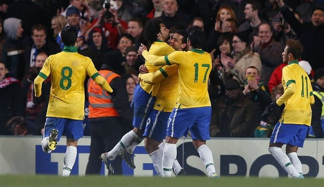 Brazilci so edini zadetek dosegli v 92. minuti. (Foto: Reuters) 