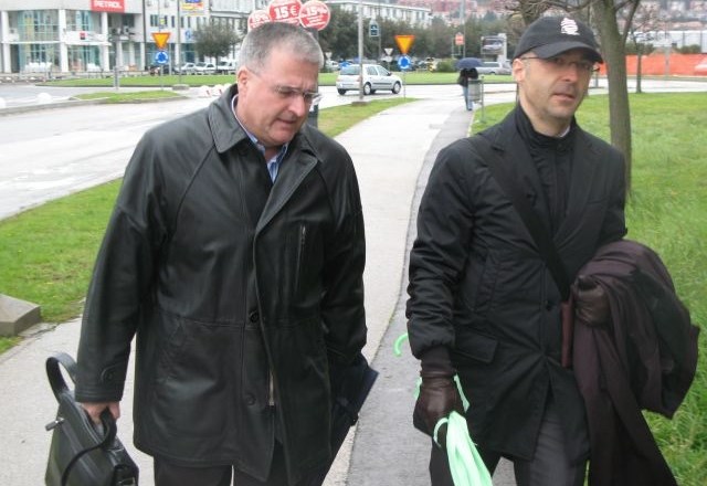 Nekdanji direktor Sove Iztok Podbregar in njegov zagovornik Jožef Klavdij Novak. 