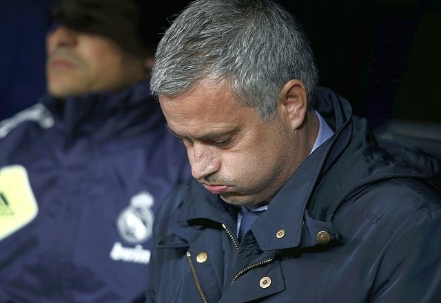 Jose Mourinho je bil včeraj v 76. minuti izključen, Real pa je v nadaljevanju izgubil finale z 1:2. (Foto: Reuters) 