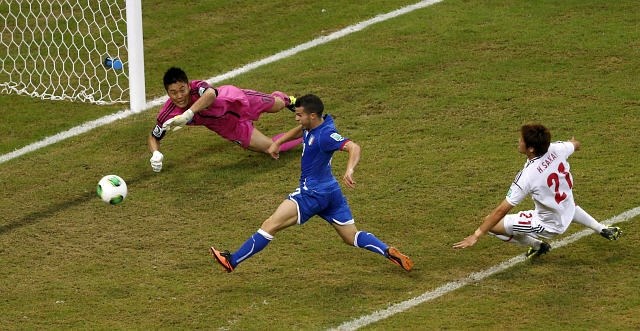 Sebastian Giovinco je z golom v 86. minuti prinesel zmago Italiji. (Foto: Reuters) 
