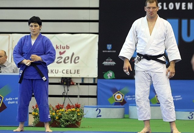 Lucija Polavder in Matjaž Ceraj se s sredozemskih iger vračata z zlatima medaljama. (Foto: Jaka Gasar) 