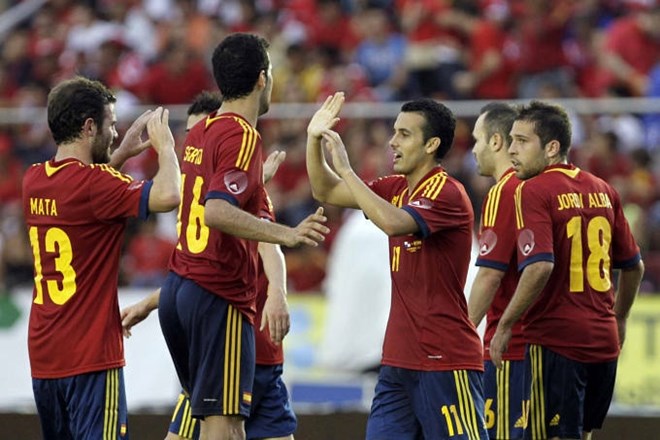 Španci so s 3:0 ugnali Nigerijo. (Foto: Reuters) 