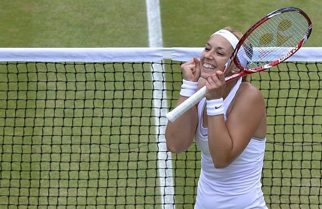 Sabine Lisicki si je kot prva priborila nastop v polfinalu Wimbledona. (Foto: Reuters) 