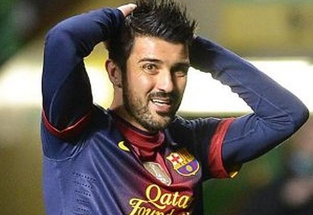 David Villa zapušča Barcelono. (Foto: Reuters) 