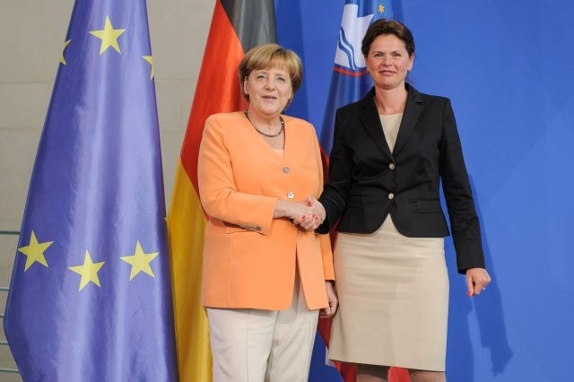 Angela Merkel in Alenka Bratušek 