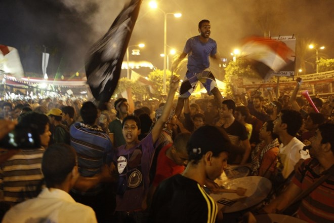 Podporniki odstavljenega egiptovskega predsednika Mohameda Mursija.    