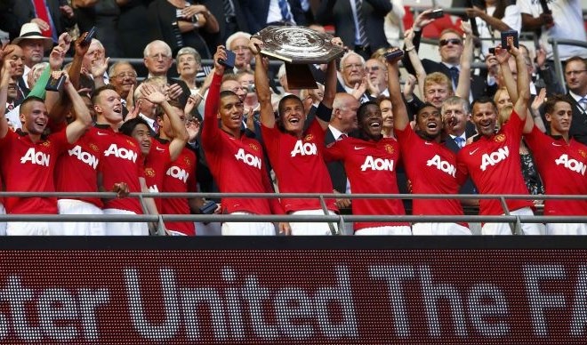 Manchester United je osvojil že svoj dvajseti Community Shield. (Foto: Reuters) 
