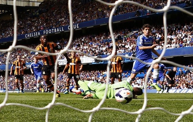 Tekmo so z 2:0 dobili nogometaši Chelseaja. (Foto: Reuters) 