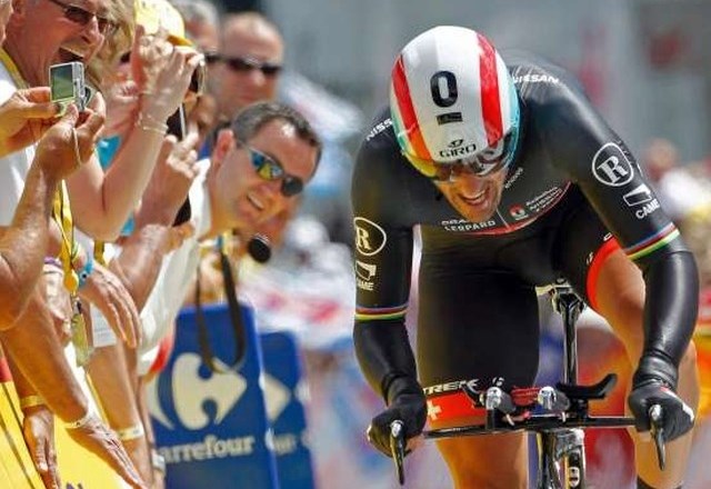 Fabian Cancellara je bil znova najmočnejši na kronometru. (foto: Reuters) 