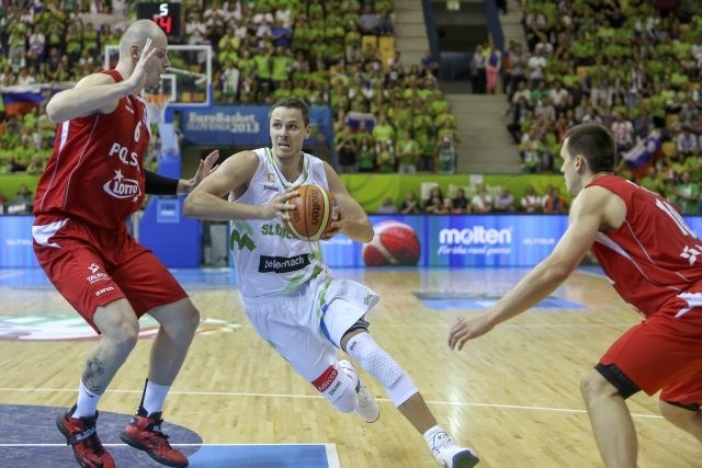 Slovenski košarkarji so proti Poljski igrali slabo in so vso tekmo zaostajali, tudi že za 20 točk. (Foto: Jaka Gasar) 