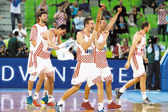 Hrvati so se takole veselili napredovanja v polfinale. 