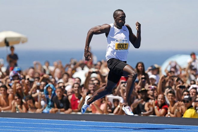 Usain Bolt je v preteklosti že svetoval nogometašem madridskega Reala. (Foto: Reuters) 