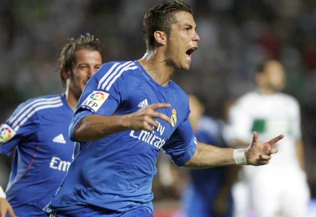 Cristiano Ronaldo je sinoči dosegel oba zadetka za Real. (Foto: Reuters) 