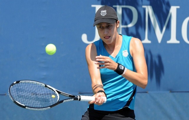 Katarina Srebotnik je v paru z Jeleno Janković izgubila v četrtfinalu turnirja dvojic v Tokiu. (Foto: Alenka Žavbi) 