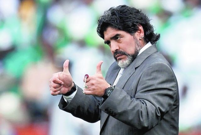Diego Maradona bi z veseljem postal trener Napolija. (Foto: Reuters) 