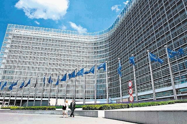 Evropska komisija v Bruslju. Fotografija je simbolična.    