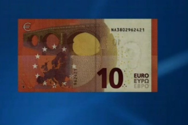 Razkrili podobo novega bankovca za 10 evrov