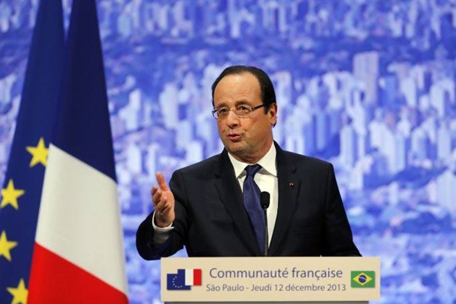 Francoski predsednik Francois Hollande    
