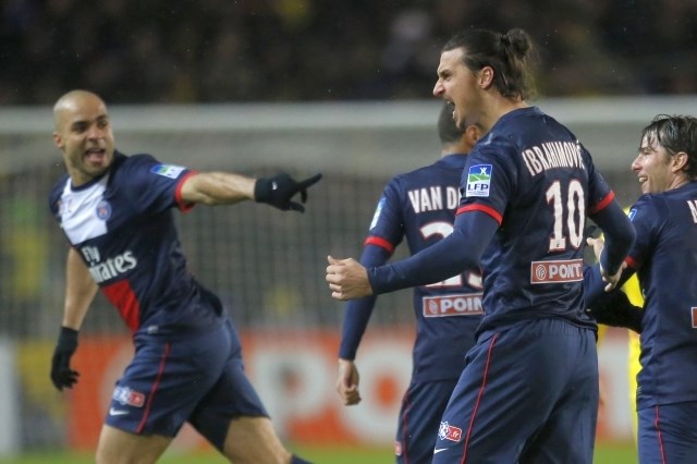 Zlatan Ibrahimović je bil znova junak pri zmagi PSG. (Foto: Reuters) 