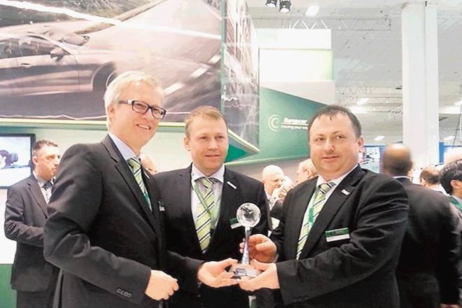 Roland Keppler, CEO Europcar International, Matej Karun, generalni direktor, in Mitja Karun, direktor prodaje in marketinga...