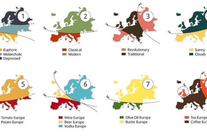 Novi zemljevidi: 20 načinov kako razdeliti Evropo