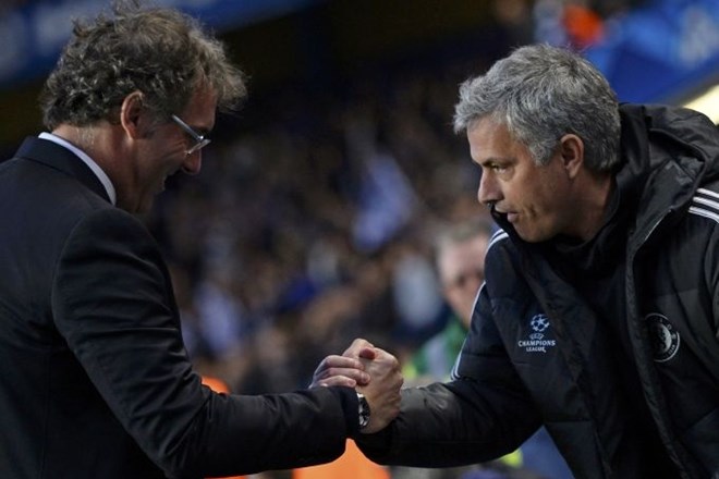 Laurent Blanc (levo) in Jose Mourinho (Foto: Reuters) 