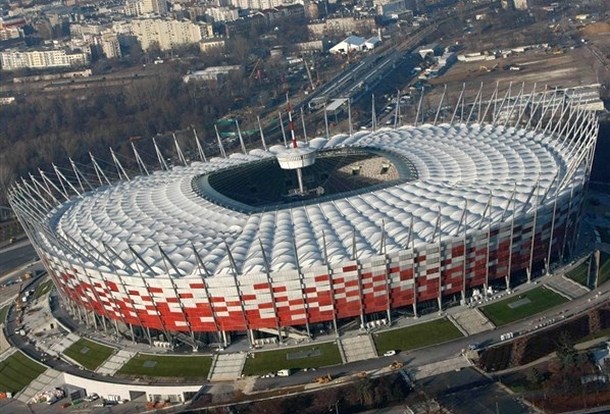 Stadion v Varšavi je bil prizorišče tekem na Euru 2012, leta 2020 pa ne bo del evropskega prvenstva. (Foto: Reuters) 