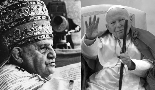 Do svetniških časti jutri dva papeža  