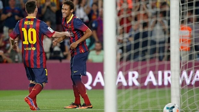 Neymar in Lionel Messi se po besedah Brazilca odlično razumeta tako na kot izven igrišča. (Foto: Reuters) 