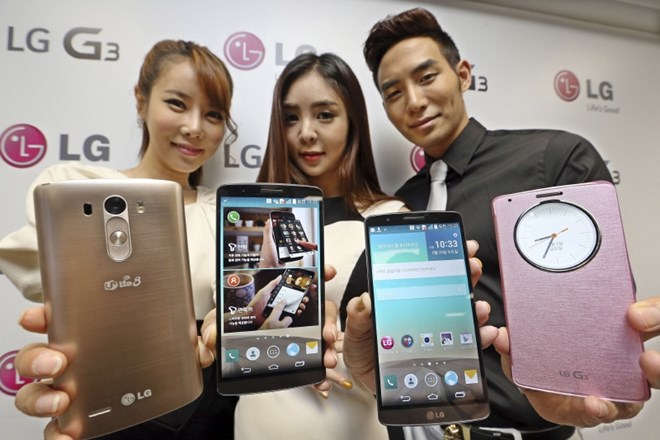 LG z novim mobilnikom G3 v boj z vodilnima Samsungom in Applom