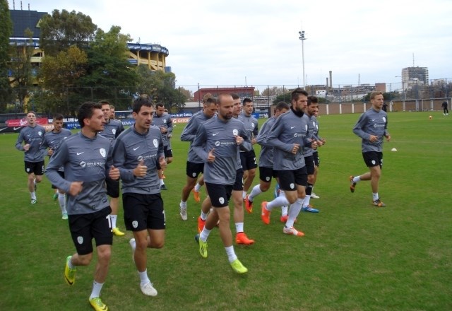 Slovenski nogometaši se pripravljajo na prijateljsko tekmo z Urugvajem. (Foto: Leon Rosa / STA) 