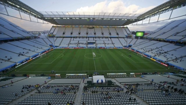 Stadion Corinthiansa bo nocoj ob 22. uri gostil prvo tekmo svetovnega prvenstva med Brazilijo in Hrvaško. (Foto: Reuters) 