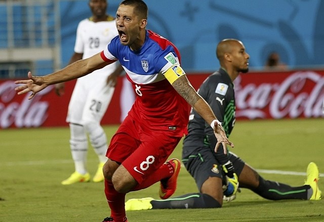 Clint Dempsey je z golom že v 30. sekundi tekme napovedal ugoden razplet tekme za Američane. (foto: Reuters) 