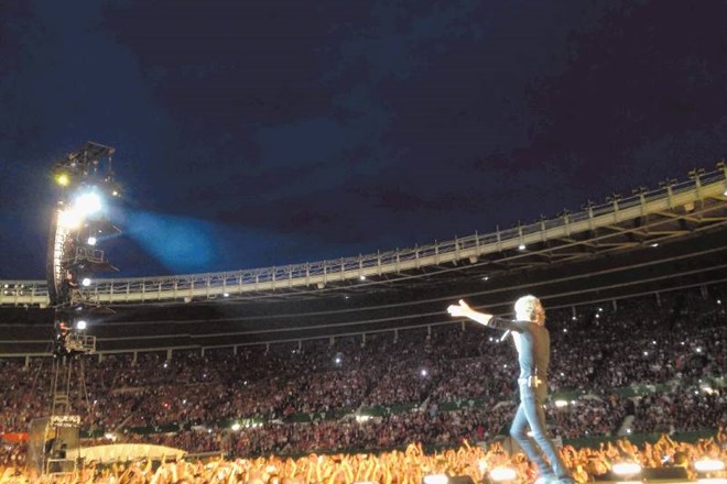 Dunajski stadion Ernst Happel je bil za koncert Rolling Stonesov napolnjen do zadnjega kotička. 