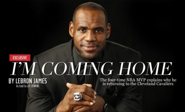 LeBron James je danes sporočil, da se vrača domov v Cleveland. (Foto: Sports Illustrated / si.com) 